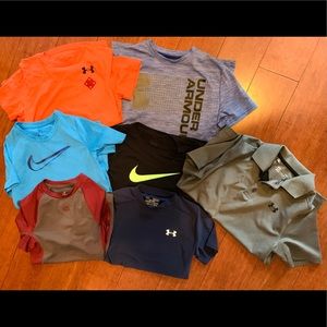 Youth medium athletic lot. Nike & Under Armour mostly